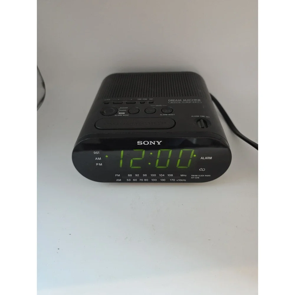 SONY DREAM MACHINE AM/FM AUTOMATIC SHUT OFF ICF-C218 ALARM CLOCK RADIO